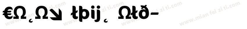 CoconBaltic Bold字体转换